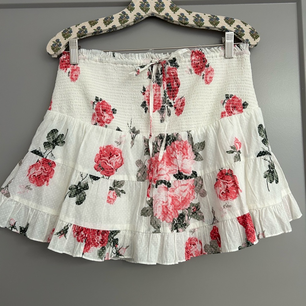 New With Tags LoveShackFancy Mini Skirt NWT - Size L